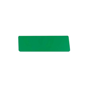 Namnbricka plast grön/vit 76x25mm runda hörn m digitaltryck